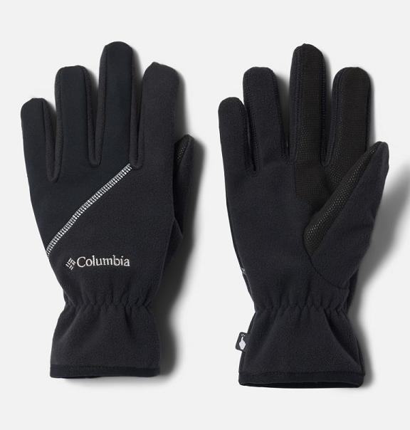 Columbia Wind Bloc Gloves Black For Men's NZ65108 New Zealand